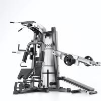 亿迈综合训练器EM99155力量多功能一体机精钢配重包胶铸铁杠铃满配