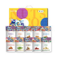 中粮&可兰纳斯金玉满堂礼盒1258g多口味坚果礼盒开心果纸皮核桃紫衣腰果夏威夷果巴旦木小白杏核葡萄干多口味年货礼品礼盒