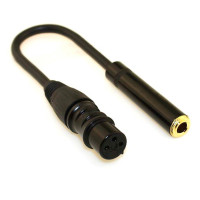 七幻 6.5mm母转卡农公母音频线 卡侬6.35mm母转卡龙话筒转声卡转接头线 6.5转卡农母(3孔) 20厘米