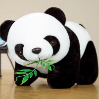 惠居尚品 熊猫摆件坐姿熊猫竹叶款 9厘米