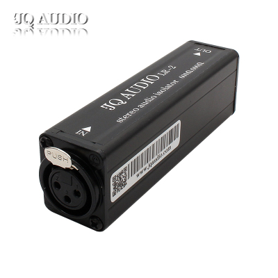 JQAUDIO LR-2 立体声剑桥音频隔离器 电脑噪声隔离器3.5对双卡侬 3.5对双6.35 单个隔离器
