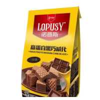 丹夫诺普斯威化饼干0蔗糖高蛋白夹心下午茶点心 高蛋白黑巧威化80g*4