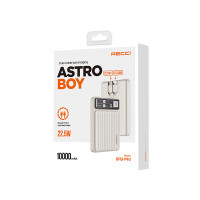 锐思(Recci)阿童木移动电源RPB-P40浅月灰快充20W