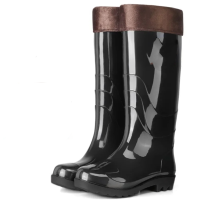 木清清 棉雨靴 劳保水鞋雨靴防滑 42