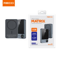 锐思(Recci)矩阵移动电源RPB-W16黑色10000毫安