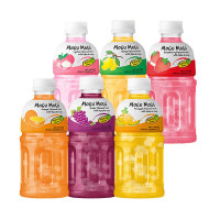 摩咕摩咕泰国进口饮料含椰果肉橙汁芒果汁葡萄汁草莓汁菠萝汁网红饮品整箱 [320ml*6瓶]6口味各一瓶