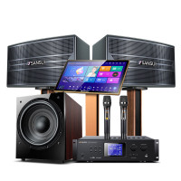 EGT家庭ktv音响套装 家庭影院ktv点歌机一体机 家用K歌音响 家用专业功放卡包音箱全套