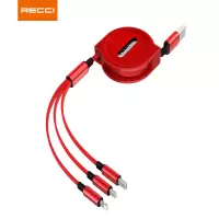锐思(Recci)雷霆充电线RTC-T08红色