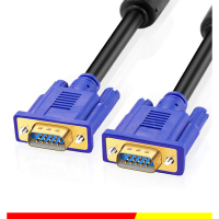 达而稳 VGA线电脑显示器连接线主机显示屏视频数据线延长3+9黑色六层屏蔽 20米 一根 单位:根