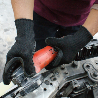 海太尔/HTR防震手套0099 防滑耐磨机械手套 机械工具手套 黑色