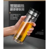 富光尚宇双层玻璃杯 黑色 400ml