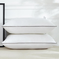 企业定制 雅鹿雅鹿单边羽丝绒枕枕头成人护颈枕家用枕芯舒适枕四季枕芯双支装