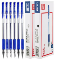 得力(deli)0.5mm中性笔(蓝)12支/盒 6600ES