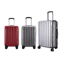 外交官 万向轮拉杆箱 拉丝灰 24英寸