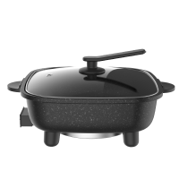 九阳 HG60-G521麦饭石电火锅家用多功能电热锅6L