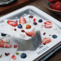 企业定制 柏翠冰淇淋机家用炒冰机酸奶机炒冰盘PET035