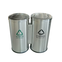 莞乔 不锈钢分类款垃圾桶