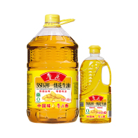 鲁花5S压榨一级花生油5.436L+900ML组合 家庭装食用油 健康好油 粮油