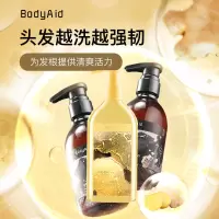 BodyAid(博滴)-琴叶生姜防脱发强根保养洗发水_300ml*2 +博滴(BodyAid)-蛋白滋养修护精华护发素
