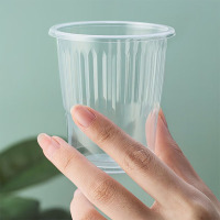 茶花 一次性航空杯 塑料杯 100只/2包 210ml