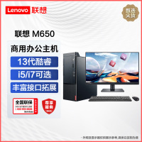 联想启天M650 商用台式机 13代新品英特尔酷睿 i5-13500/8G/512G/27英寸/定制 商务办公企业解决方案网课学习家用娱乐游戏台式机电脑主机联想电脑苏宁自营