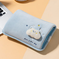 点小洁充电热水袋暖手宝电暖宝暖水袋IP款双插手蓝色