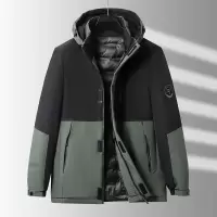 冬季新款棉服男款中老年爸爸装加厚保暖连帽棉袄男士外套