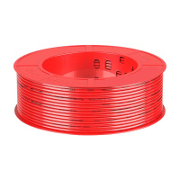 电线 BV单芯单股硬线 4平方-红色(100米/卷)