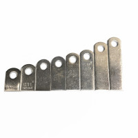 304不锈钢耳仔8mm圆孔耳片 1.5厚60mm长*8mm孔304 80片一串