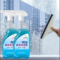 玻璃清洁剂强力去污窗户擦玻璃清洗剂家用浴室淋浴房去水垢