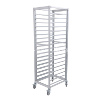 鑫星奈 铝合金烤盘架多层托盘车 18层开放式