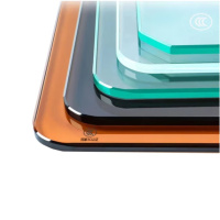 餐厅取餐玻璃 钢化玻璃定制桌面茶几餐桌台面钢化玻璃定做长方形圆形桌垫玻璃板