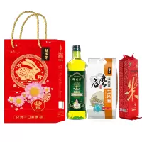粮佰年 家团圆米面油礼盒500ml+1750g