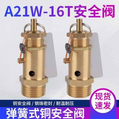 御舵弹簧式空压机安全阀泄压阀A21W-16T蒸汽发生器锅炉安全阀泄压4分. 4分 0.7mpa(7公斤)