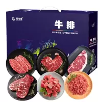 星龙港牛排礼盒—星选手工牛排 1400g