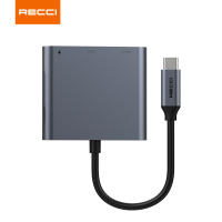 锐思(Recci)三合一HUB/Type-c转HDMI转接线RH05