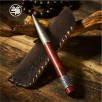 笔下 轮回小叶紫檀中性签字笔 转经转筒解压转运礼品笔 礼盒装-小叶紫檀签字笔