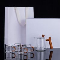 整套加厚玻璃茶具套装功夫泡茶壶带过滤水杯子家用花茶壶茶杯一壶四杯茶具套装