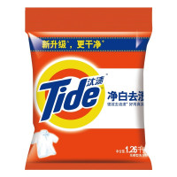 Tide汰渍洗衣粉 1.26kg*2袋(净白去渍清香大包装无磷家庭装洗手洗都适用(香型随机) 1件
