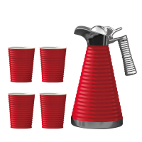 万德霍(WODHO)波尔多红套装水壶(一壶四杯)WDH-G0220509