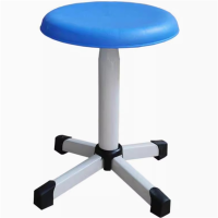 PEIU 实验凳 实验室加粗钢管圆凳子 圆形