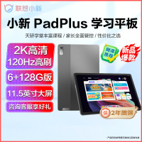 联想平板小新Pad Plus 2023 11.5英寸 6GB+128GB 深空灰 2K高清 120Hz高刷 天骄学堂 大电池长续航 平板电脑网课学习机 苏宁自营旗舰