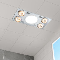 欧普(OPPLE) 多功能浴霸灯暖三合一卫生间嵌入式集成吊顶普通吊顶家用灯暖 [集成吊顶-F05]升级款灯暖