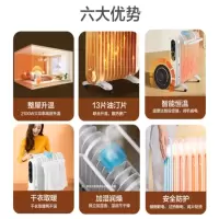 格 力取暖器油汀家用节能电暖气片烤火炉13片电暖器速热