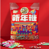 徐福记 多口味新年糖 什锦糖 结婚喜糖 休闲零食糖果308g(单位:袋)
