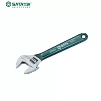 世达(SATA)-ZX47254 沾塑欧式活动扳手18寸 锻钢锻造 表面镀珍珠镍