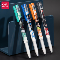 得力SA103火影忍者速干学生中性笔0.5mm全针管(黑)(支)