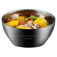 MAXCOOK 316不锈钢碗15cm 套装 双层隔热保温