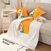 臻梦圆 MYZ118多功能二合一抱枕被-加油鸭