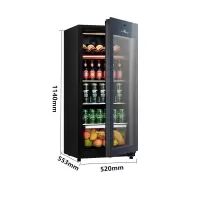美的(Midea)红酒冰柜茶叶柜 家用冷柜冰柜 冷藏柜保鲜柜 立式冰吧保鲜展示柜